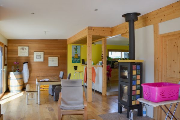 Intérieur maison ossature bois